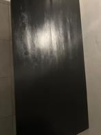 Zwarte eettafel van mangohout, Huis en Inrichting, Tafels | Eettafels, Ophalen, Overige materialen, 50 tot 100 cm, Zo goed als nieuw