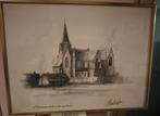 Ingekaderde tekening st.amandskerk Denderleeuw, Enlèvement