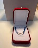 Armband met 18k goud, Handtassen en Accessoires, Armbanden, Ophalen, Nieuw, Blauw, Goud