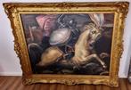 Olieverf schilderij met gouden kader 115x140cm, Ophalen