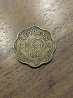 Munt Ceylon 10 cents 1944, Timbres & Monnaies, Monnaies | Océanie, Enlèvement ou Envoi