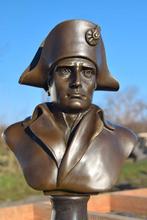 BUSTE DE NAPOLEON EN BRONZE SIGNE SUR SOCLE MARBRE, Enlèvement ou Envoi, Bronze