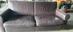 Tweezits lederen bank, Huis en Inrichting, Zetels | Zetels, Ophalen, Zo goed als nieuw