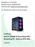 Game PC I7 12700K  1,5 jaar resterende garantie, Informatique & Logiciels, Ordinateurs de bureau, Enlèvement, Comme neuf, SSD