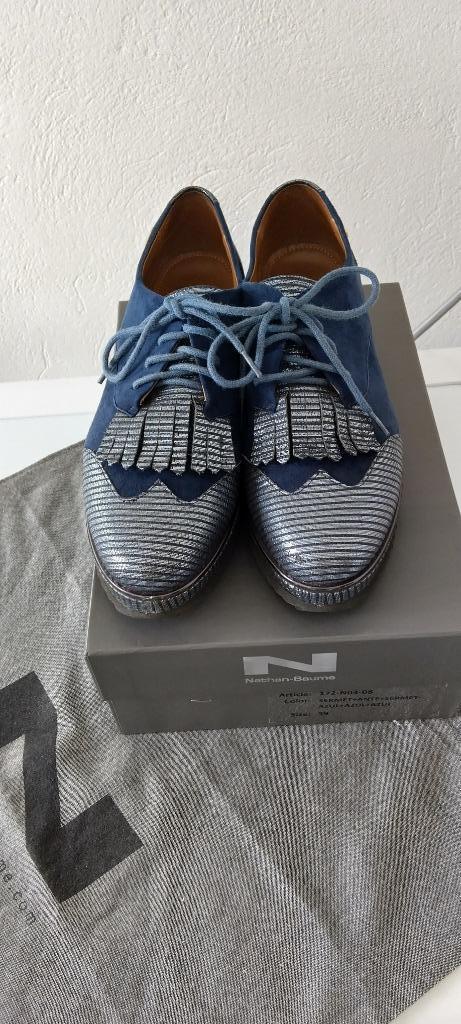 veterschoenen Natan / Baume natan mt 39/ zgan, Kleding | Dames, Schoenen, Zo goed als nieuw, Schoenen met lage hakken, Blauw, Verzenden