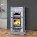 Tulikivi massieve speksteenkachel met bakoven., Ophalen, Hout