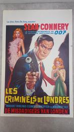 Affiche cinéma 1960 Les criminels de Londres Sean Connery, Zo goed als nieuw, Ophalen