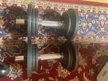 Verstelbare dumbell set 20 kilo beschikbaar voor biedingen