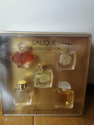 5 parfums miniatures LALIQUE - La Collection, Enlèvement ou Envoi, Neuf, Miniature, Plein