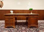Klassiek Engels Chesterfield Bureau Partnerdesk, Antiek en Kunst, Ophalen of Verzenden