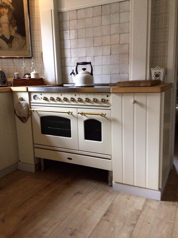 Boretti fornuis, vitro keramisch, Huis en Inrichting, Keuken | Keukenelementen, Gebruikt, Crème, Ophalen