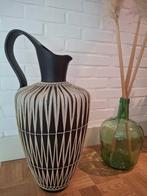 Mid-Century vintage vaas Gmundner Keramiek raffia 57 cm, Ophalen, Gebruikt