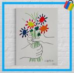 🟢 Pablo Picasso bloemen gesigneerd - met certificaat -, Antiek en Kunst, Kunst | Litho's en Zeefdrukken, Ophalen of Verzenden