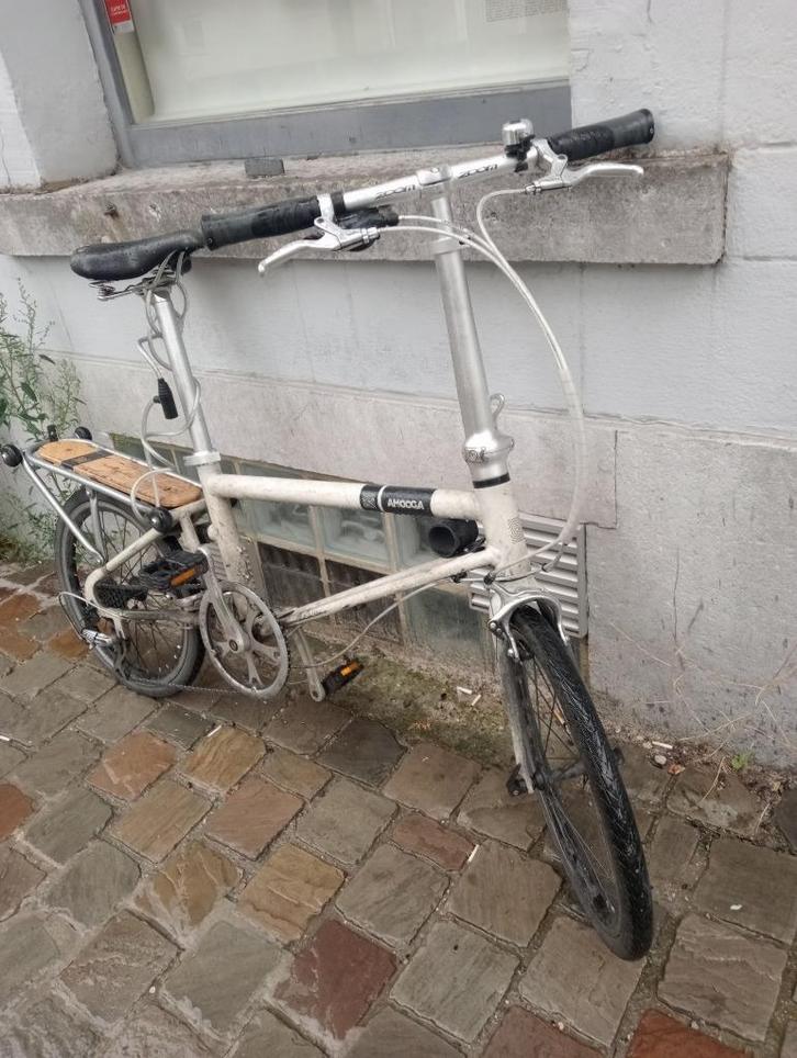 Vélo pliable ahooga, Fietsen en Brommers, Fietsen | Vouwfietsen, Gebruikt, Overige merken, 18 tot 20 inch, Totaal opvouwbaar, Versnellingen