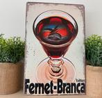 Metalen reclamebord Fernet-Branca, Ophalen of Verzenden, Nieuw, Reclamebord