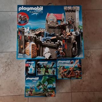 Playmobil knights koningskasteel+spook+katapult +reuzetrol