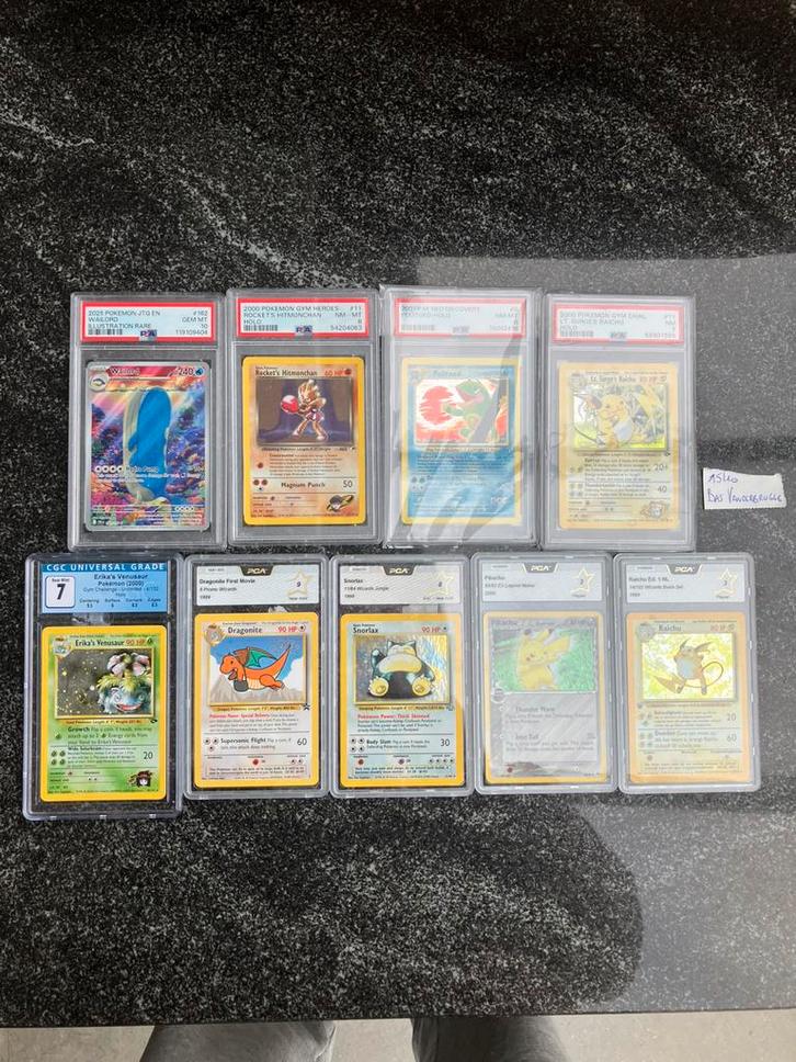 Pokémon slabs, Hobby en Vrije tijd, Verzamelkaartspellen | Pokémon, Zo goed als nieuw, Ophalen of Verzenden