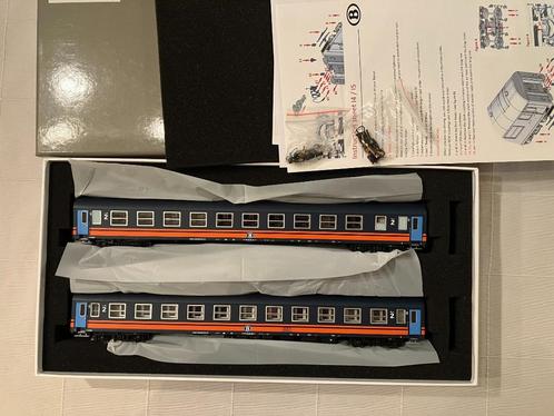 LS Models 42086 set van 2 Belgische slaaprijtuigen I5, Hobby en Vrije tijd, Modeltreinen | H0, Zo goed als nieuw, Ophalen of Verzenden