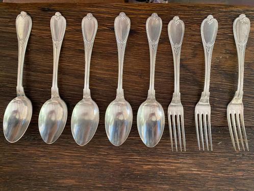 Service de couverts en métal argenté KARANIUM – 66 pièces –, Verzamelen, Porselein, Kristal en Bestek, Gebruikt, Bestek, Metaal
