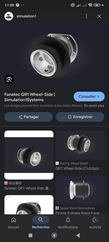 FANATEC QR1 METALEN WIELZIJDE  beschikbaar voor biedingen