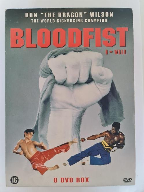 Bloodfist 1 - 8 Complete collectie, Cd's en Dvd's, Dvd's | Actie, Gebruikt, Actie, Boxset, Vanaf 16 jaar, Ophalen of Verzenden