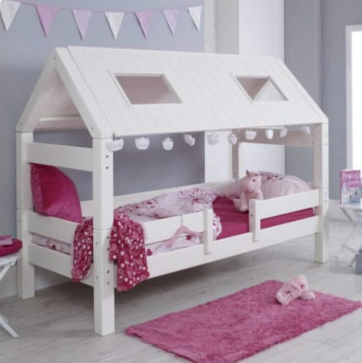 Kinderbed slaapkamer meubel huisje met dak, Kinderen en Baby's, Kinderkamer | Stapelbedden en Hoogslapers, Zo goed als nieuw, Ophalen of Verzenden