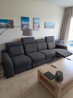 Antraciet grijze zetel 305 breed! + Relax functie, Ophalen, Zo goed als nieuw