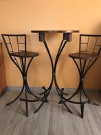 table tabouret, Maison & Meubles, Tabourets de bar, 90 cm ou plus, Avec repose-pieds, Comme neuf, Enlèvement