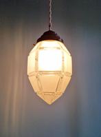 Art Deco hanglamp in gesatineerd glas, 1920-30s, Ophalen of Verzenden