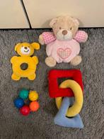 Lot de 4 hochets/doudous, Enfants & Bébés, Jouets | Jouets de bébé, Comme neuf, Hochet