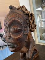Tschokwe-masker mwana pwo met dreads Zaïre, Antiek en Kunst, Ophalen of Verzenden