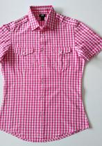 H&M : geruite bloes / blouse / hemd / S (--> M) / als nieuw, H&M, Ophalen of Verzenden, Nieuw, Maat 36 (S)
