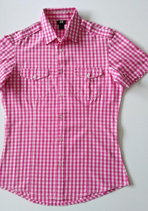 H&M : geruite bloes / blouse / hemd / S (--> M) / als nieuw, Kleding | Dames, Blouses en Tunieken, Nieuw, Maat 36 (S), Ophalen of Verzenden