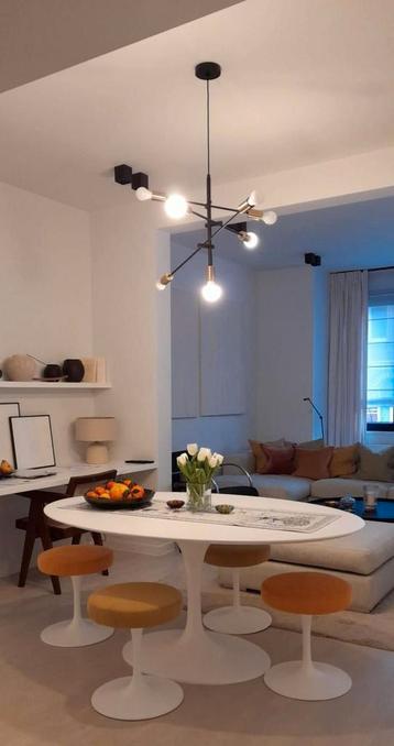 90 x 180 tulipe tafels eero saarinen tot 244 x 137 stoelen  beschikbaar voor biedingen