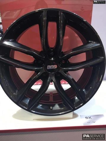 Nwe 19 inch Crystal Black BBS SX velgen voor VW Golf 8.5*19 