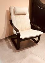 Fateuil relax rocking chair poang ikea noir crème beige