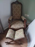 Chaise ancienne avec repose pieds, Maison & Meubles, Fauteuils, Enlèvement, Utilisé