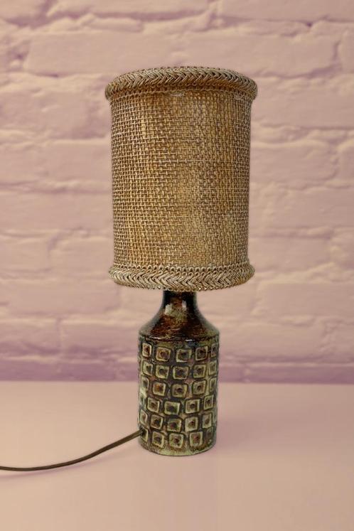 Vintage rustieke Franse tafellamp keramiek Olivier Pettit 70, Huis en Inrichting, Lampen | Tafellampen, Gebruikt, Minder dan 50 cm