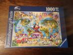 Puzzel Ravensburger 1000 stukjes Disney wereldkaart (NIEUW), Nieuw, Ophalen of Verzenden, 500 t/m 1500 stukjes, Legpuzzel