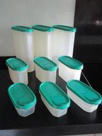 Tupperware 9 ruimtespaarders ovaal met doseerklep, Ophalen of Verzenden, Gebruikt
