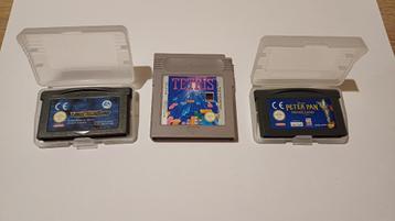 2x GBA losse cassette, 1x GB losse cassette beschikbaar voor biedingen