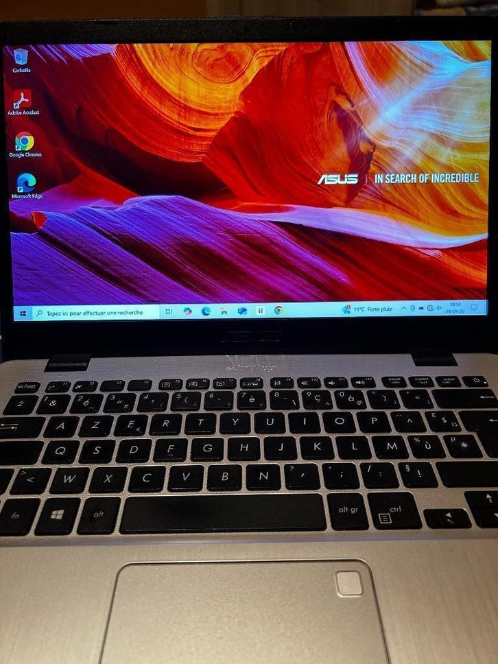 Asus Vivobook PC, Computers en Software, Windows Laptops, Gebruikt, 14 inch, HDD, SSD, 2 tot 3 Ghz, 4 GB, Azerty, Ophalen