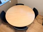 Ronde kantoortafel van 120 cm + 4 stoelen, Ophalen, Rond, Zo goed als nieuw, Vier personen