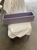 Bloembak hout lilla, Enlèvement, Comme neuf, Rectangulaire, Bois