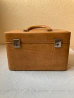 Beautycase vintage, Ophalen, Gebruikt, Bruin, Met slot