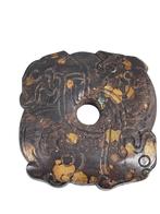 Pendentif Bi en Stéatite de la Chine, Antiquités & Art, Enlèvement ou Envoi