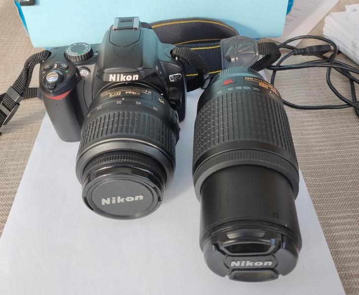 Nikon 60 DX met lens 18-55 en lens 55-200, Audio, Tv en Foto, Fotocamera's Digitaal, Gebruikt, Compact, Nikon, Ophalen of Verzenden