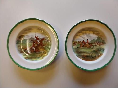 Copeland Spode bordjes uit de collectie "The Hunt", Antiek en Kunst, Antiek | Porselein, Ophalen of Verzenden