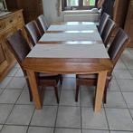 6 eetkamer stoelen, Vijf, Zes of meer stoelen, Riet of Rotan, Gebruikt, Bruin