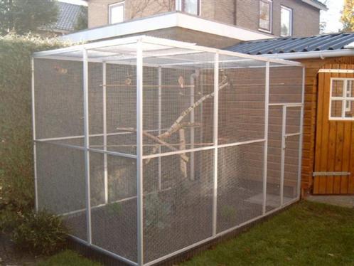 Nieuw vogel Vogeliere kattenren volledig in draad van 2 op3m, Dieren en Toebehoren, Vogels | Hokken en Kooien, Nieuw, Aluminium